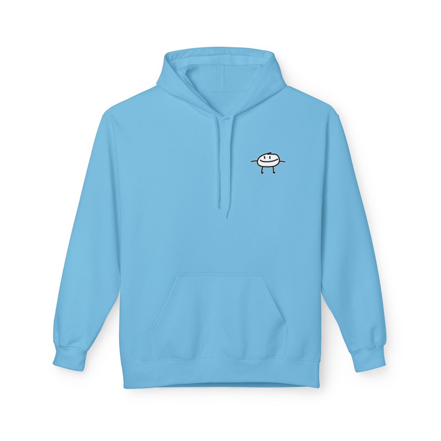 Positive On Purpose Hoodie; Simple logo design with wave quotes on back.